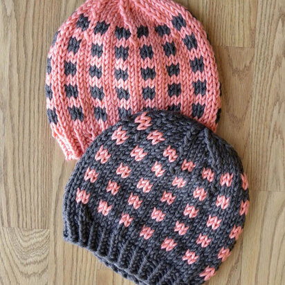 Coffee Beans and Sugar Cubes Hat in Universal Yarn PDF