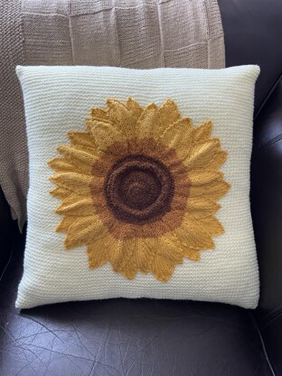 Sunflower pillow