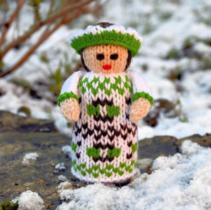 Winter Folk Doll Knitting Pattern - Toy Knitting Pattern