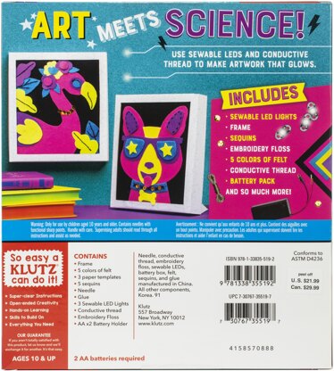 Klutz Sew Your Own Light-Up Circuit Art - 585703
