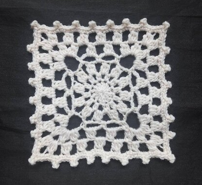 Chamomile Square Crochet Pattern For Home Decor