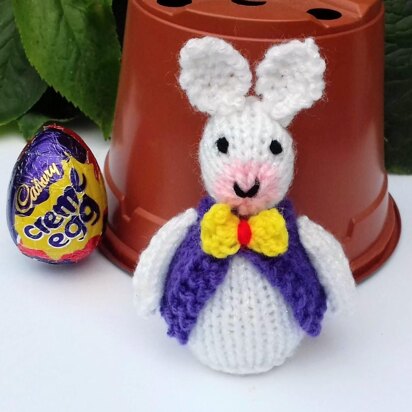 Easter Bunny - Creme Egg Cover - knitting pattern
