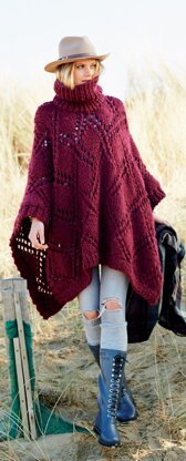Shawl and Poncho in Rico Creative Twist Super Chunky - 358 - Downloadable PDF