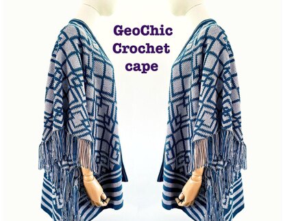 GeoChic crochet cape