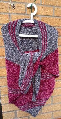 Soft velvet shawl