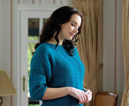 Victoria Lace Detail Top in West Yorkshire Spinners Exquisite Lace - Downloadable PDF