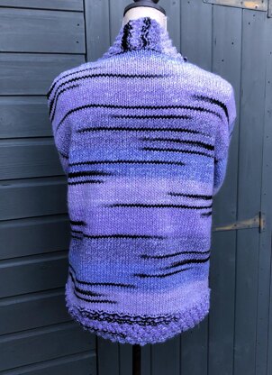 Boxy Jacket with Blackberry Stitch Borders