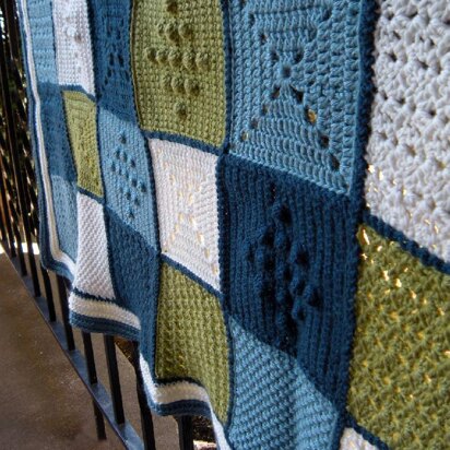 Stitch Pattern Sampler Blanket