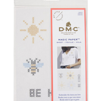 DMC Magic Paper Bee & Flower Cross St Sheet