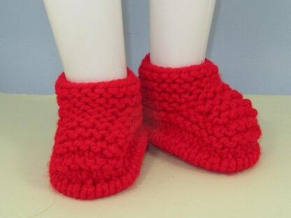 Super Chunky Simple Garter Stitch Slippers