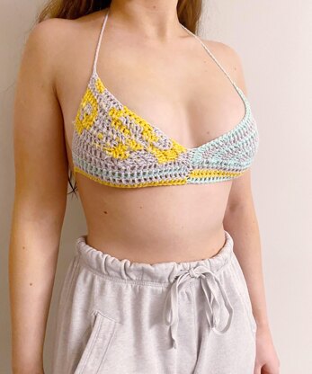 Cardiff Bralette Crochet pattern by The Crocheting