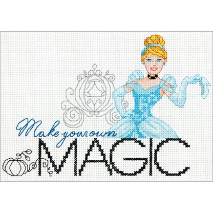 Dimensions Disney Princess Counted Cross Stitch Kit 7X5-Make Your Own  Magic (14 Count) 