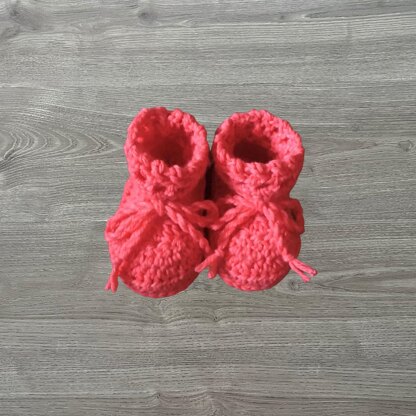 Coral Baby Booties