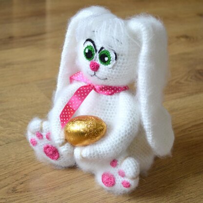 Crochet bunny. Rabbit amigurumi. Easter bunny. Floppy ears bunny. Long ears rabbit