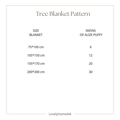 Tree Blanket Pattern