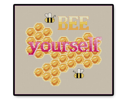 Bee Yourself - PDF Cross Stitch Pattern