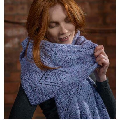 Lace Stole in The Fibre Co. Canopy Fingering - Downloadable PDF