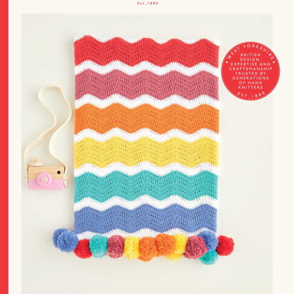 Colorful Blanket in Sirdar Snuggly DK - 5414 - Downloadable PDF