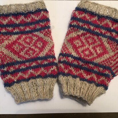 Kath's Fair Isle Wrist Cuffs