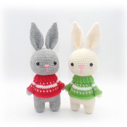 Christmas Bunny Crochet Pattern