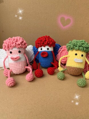 3in1 Funny Monsters Keychains