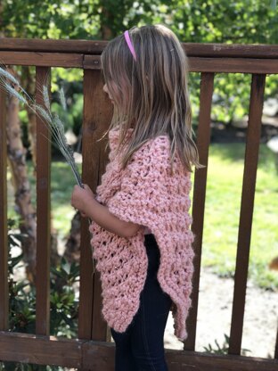 Peach poncho