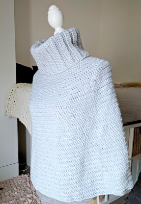 Cowl Neck Crochet Capelet