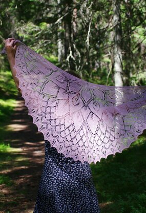 Flower Princess shawl