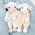 Sheep lovey, amigurumi snuggler