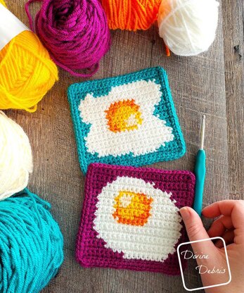 Sunny Side Up Egg Squares