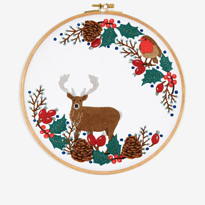 DMC Christmas Nature Walk Embroidery Pattern - PAT1815 - Downloadable PDF