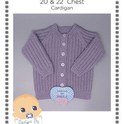 Catrin Unisex baby cardigan 20" & 22" chest size