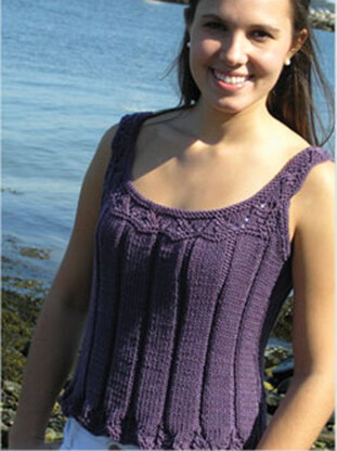 Sea Lavender Tank in Knit One Crochet Too Nautika - 1908