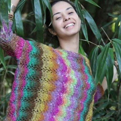Noro Ladies Sweater - Feather & Fan (Silk Garden Lite) PDF