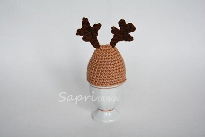 Reindeer Egg Cosy Crochet Pattern