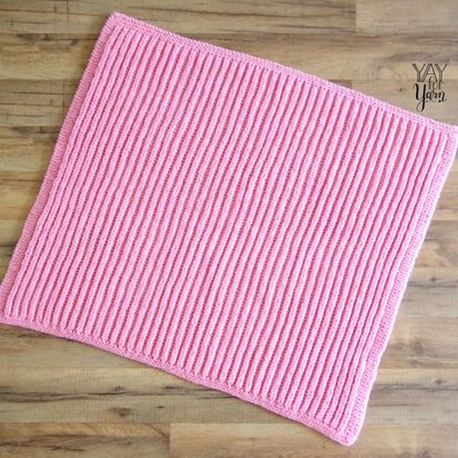 Easy Brioche Baby Blanket