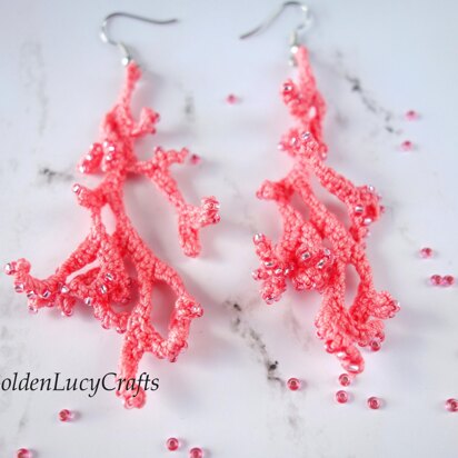 Coral Earrings