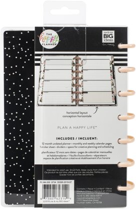 Happy Planner 12-Month Undated Mini Planner 7"X4.625" - Vintage Botanical, 12 Mont