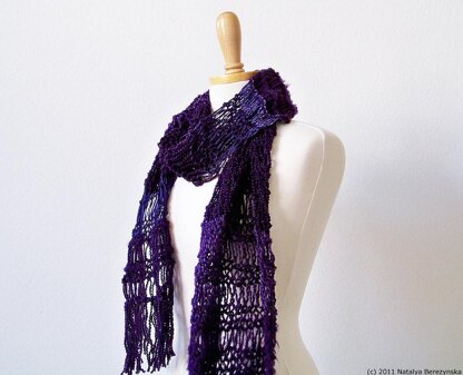 Lace Scarf, Drop Stitch Scarf