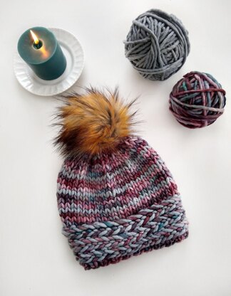 Banded Braids Beanie