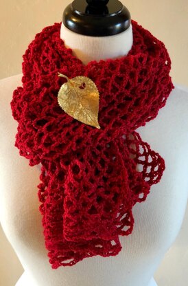 Beginners Lattice Crochet Scarf Pattern