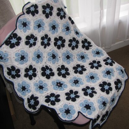 African Flower Cot Blanket