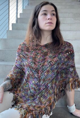 Boho Poncho Crochet Pattern