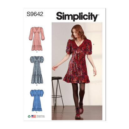 Simplicity Misses' Dress S9642 - Sewing Pattern