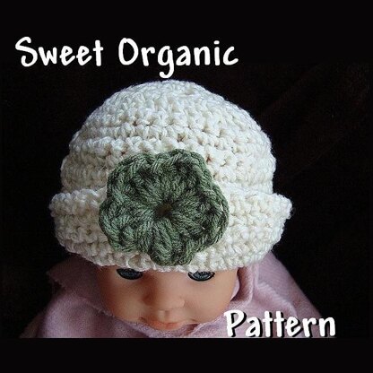 Sweet Organic Baby Hat - Crochet Pattern by Ashton11