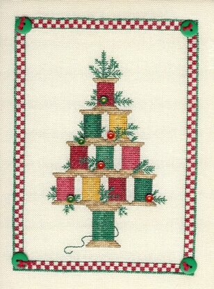Sue Hillis Designs Christmas Spool Tree - L184 - Leaflet