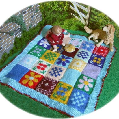 1:12th scale summer picnic blanket