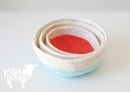 Nesting Color Blocked Bowls (2015004)