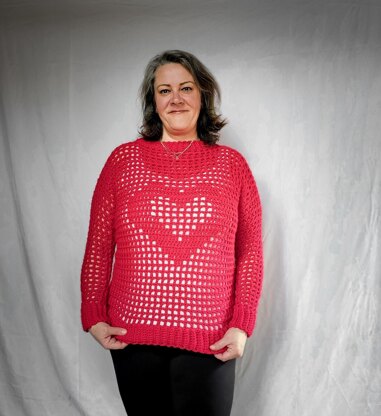 Valerie Heart Sweater