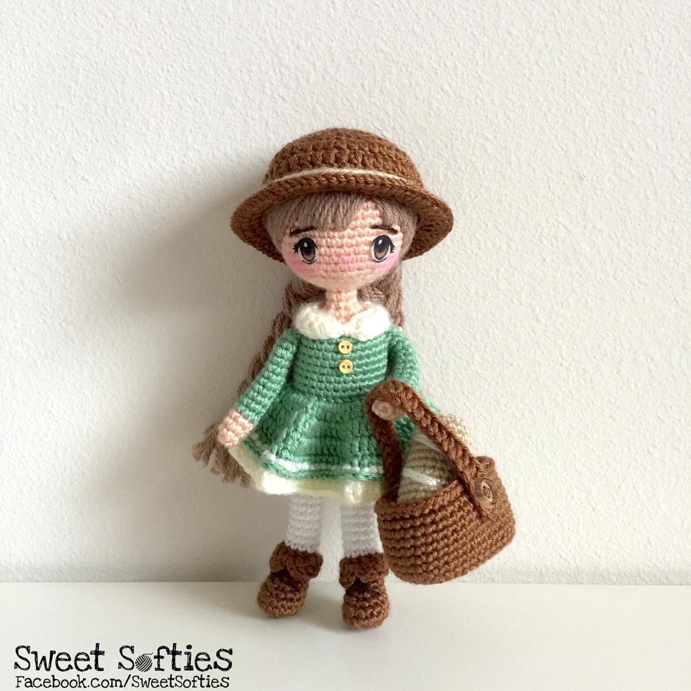 Mori Girl Anime Doll Crochet pattern by Sweet Softies LoveCrafts